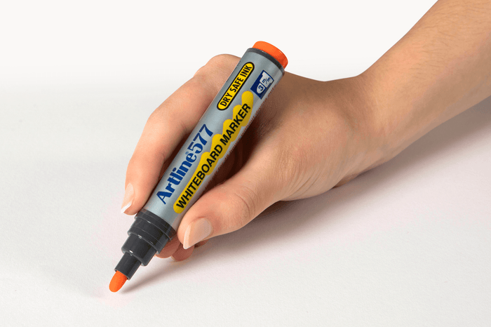 Artline 577 Whiteboard Marker 3mm Bullet Nib Orange x 12's pack AO157705
