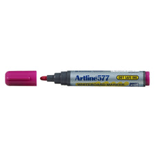 Artline 577 Whiteboard Marker 3mm Bullet Nib Pink x 12's pack AO157709