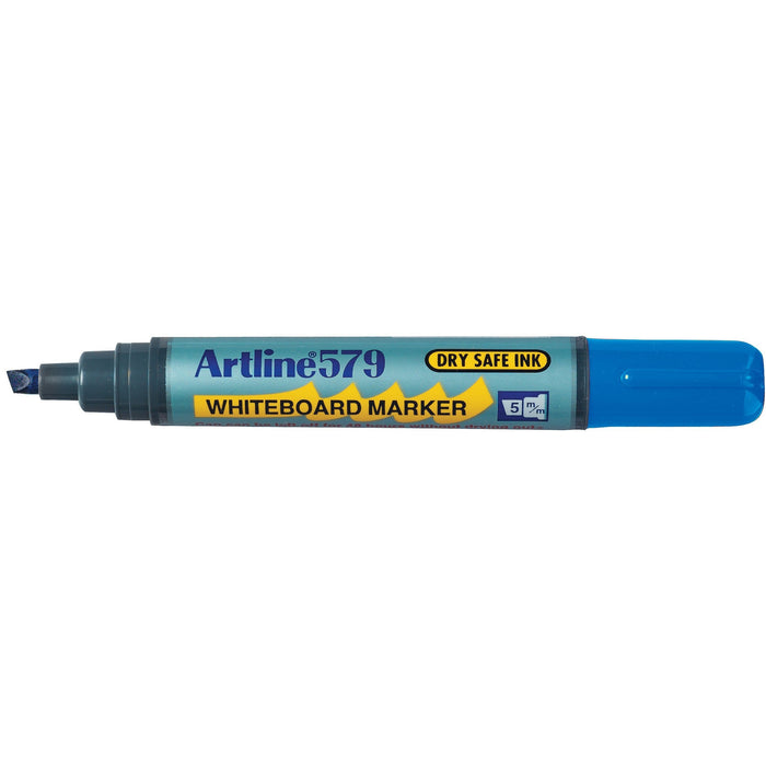 Artline 579 Whiteboard Marker 5mm Chisel Nib Blue x 12's pack AO157903