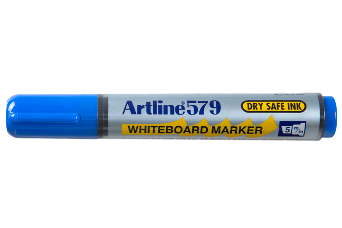 Artline 579 Whiteboard Marker 5mm Chisel Nib Blue x 12's pack AO157903