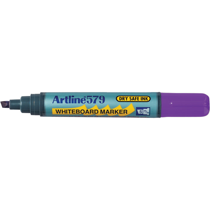 Artline 579 Whiteboard Marker 5mm Chisel Nib Puple x 12's pack AO157906