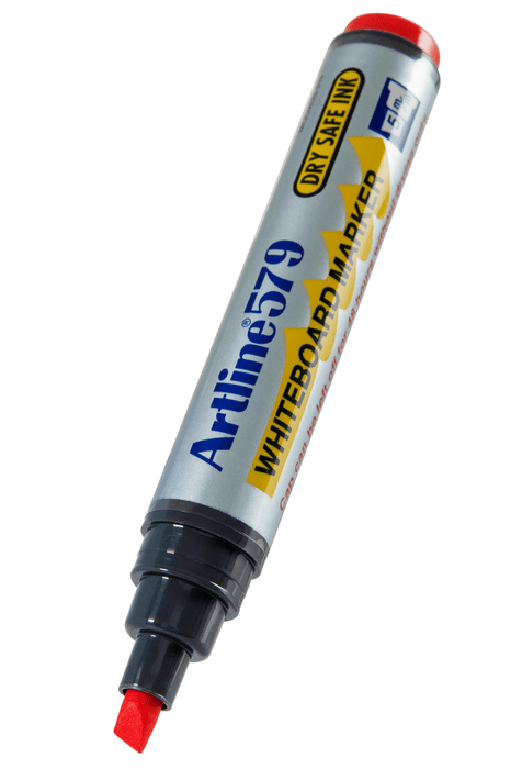 Artline 579 Whiteboard Marker 5mm Chisel Nib Red x 12's pack AO157902