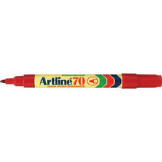 Artline 70 Permanent Marker Bullet Tip Red 12's Pack AO107002
