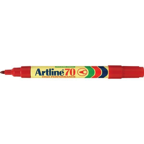 Artline 70 Permanent Marker Bullet Tip Red AO107002-DO