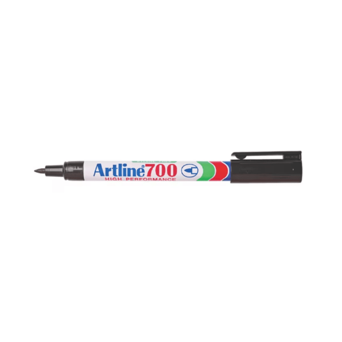 Artline 700 Permanent Marker Fine Tip Black AO170061