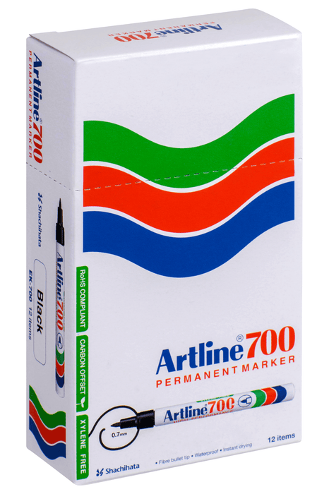 Artline 700 Permanent Marker Fine Tip Blue x 12's pack AO170003