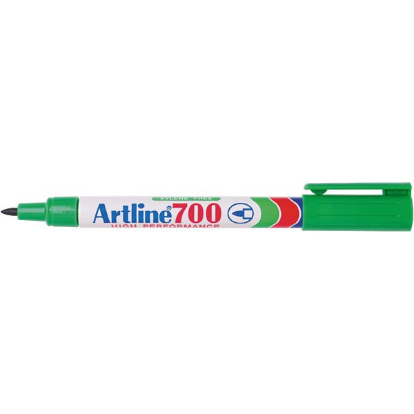 Artline 700 Permanent Marker Fine Tip Green x 12's pack AO170004