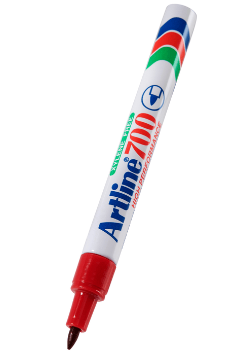Artline 700 Permanent Marker Fine Tip Red x 12's pack AO170002