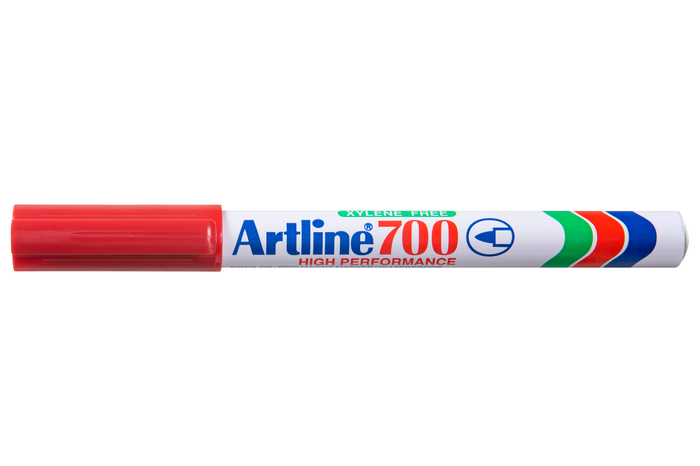 Artline 700 Permanent Marker Fine Tip Red x 12's pack AO170002