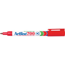 Artline 700 Permanent Marker Fine Tip Red x 12's pack AO170002