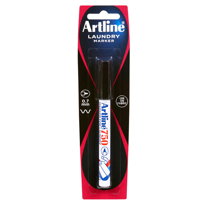 Artline 750 Laundry Marker 0.7mm Line Width - Black AO175061