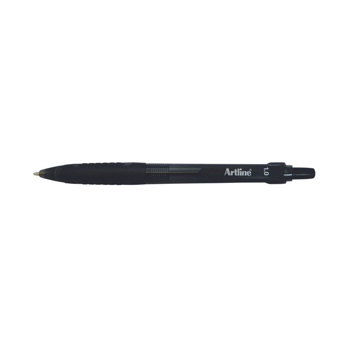 Artline 8410 Retractable Grip Medium Ballpoint Pen Black x 50's pack AO184051