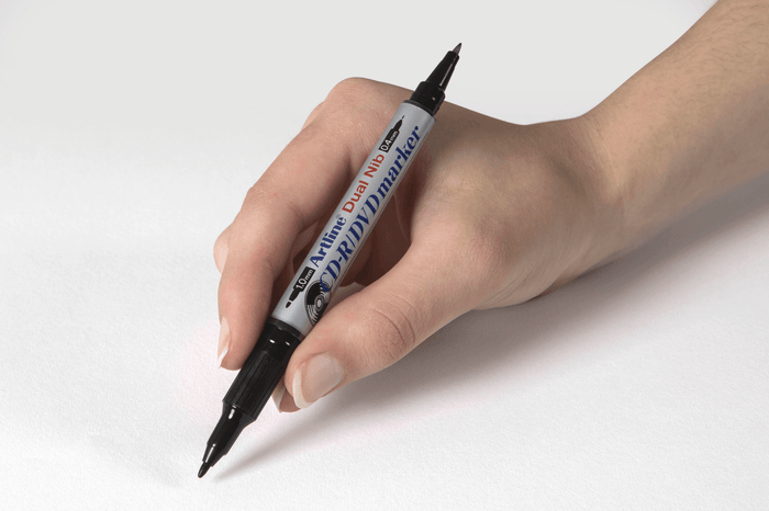 Artline 841T Dual Nib CD/DVD Black Marker x 12's pack AO184101