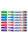 Artline 90 Bright Colours Permanent Marker Chisel Nib 12's Pack AO109044