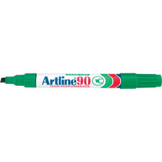 Artline 90 Permanent Marker 5mm Chisel Nib Green x 12's pack AO109004