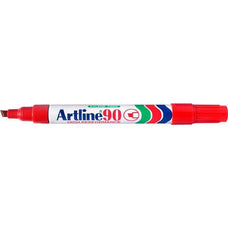 Artline 90 Permanent Marker 5mm Chisel Nib Red AO109002-DO