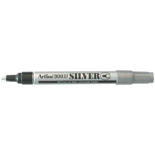 Artline 900XF Metallic Permanent 2.3mm Bullet Nib - Silver AO190032