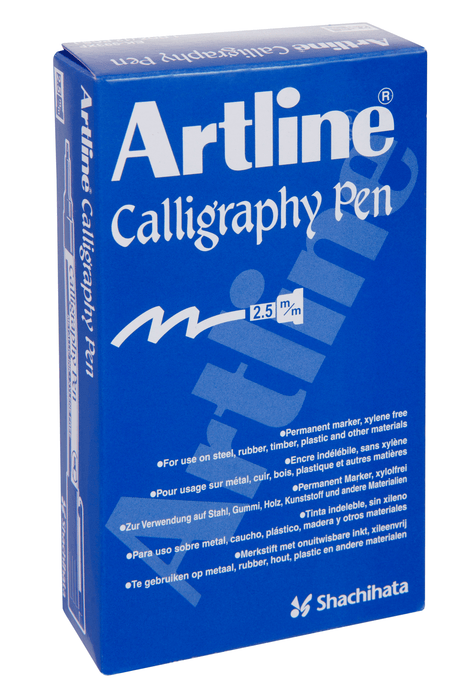 Artline 993 Calligraphy Metallic Marker 2.5mm - Gold x 12's pack AO1243031