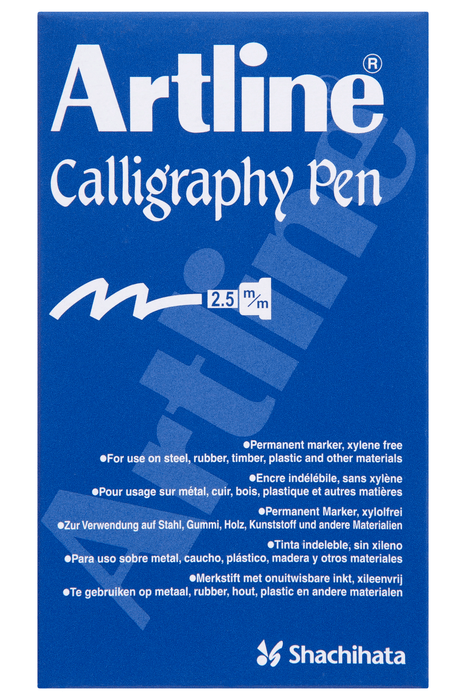 Artline 993 Calligraphy Metallic Marker 2.5mm - Gold x 12's pack AO1243031