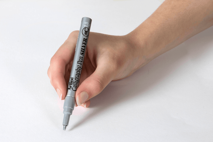 Artline 993 Calligraphy Metallic Marker 2.5mm - Silver x 12's pack AO1243032