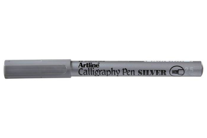 Artline 993 Calligraphy Metallic Marker 2.5mm - Silver x 12's pack AO1243032