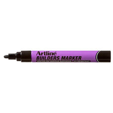 Artline Builders Permanent Marker Bullet Tip Black x 12's pack AO195201B