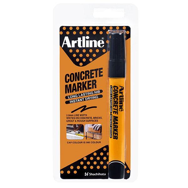 Artline Concrete Permanent Marker Bullet Tip Black AO195401HS