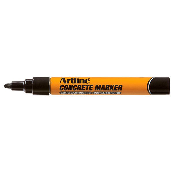 Artline Concrete Permanent Marker Bullet Tip Black x 12's pack AO195401B