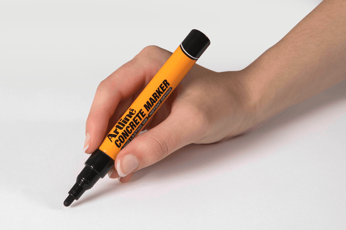 Artline Concrete Permanent Marker Bullet Tip Black x 12's pack AO195401B