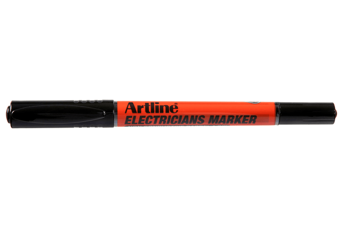 Artline Electricians Permanent Marker Bullet Tip Black x 12's pack AO195301B