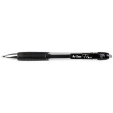Artline Flow Retractable Ballpoint Pen Black 12'pack AO187101