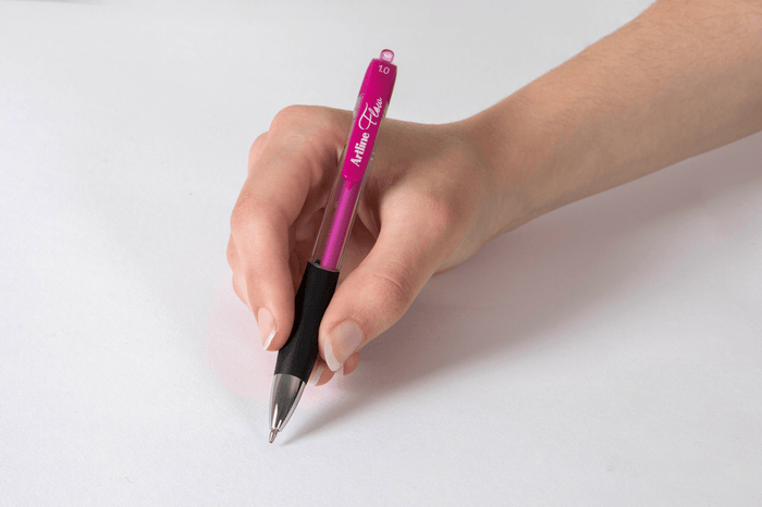 Artline Flow Retractable Ballpoint Pen Pink 12'pack AO187109