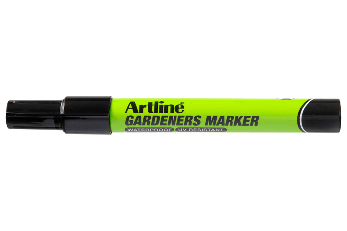 Artline Gardeners Permanent Marker Bullet Tip Black x 12's pack AO195701B