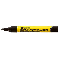 Artline General Purpose Permanent Marker Bullet Tip Black x 12's pack AO195101B