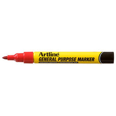 Artline General Purpose Permanent Marker Bullet Tip Red x 12's pack AO195102R