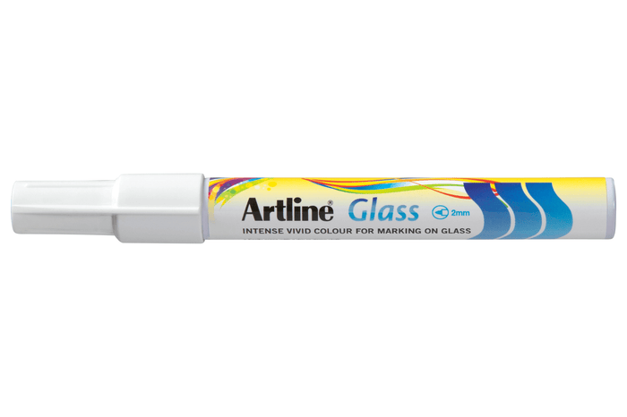 Artline Glassboard Marker, 2mm, White, Pack of 12 AO183033