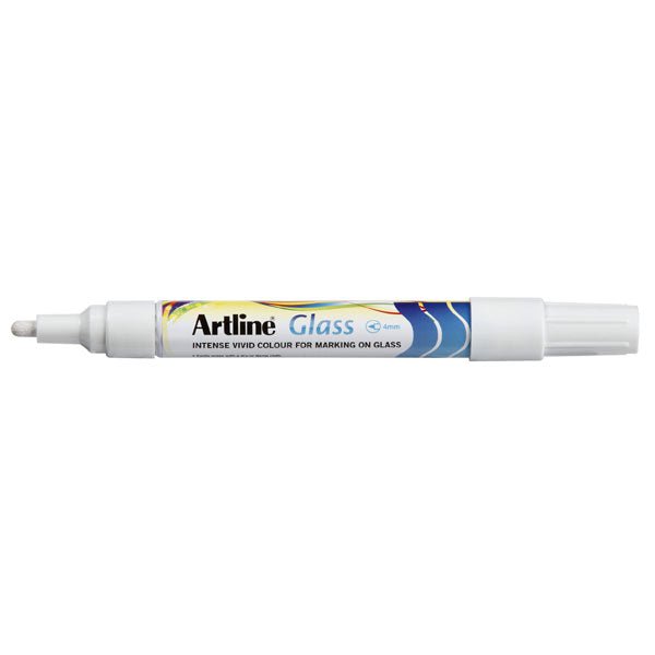 Artline Glassboard Marker, 2mm, White, Pack of 12 AO183033