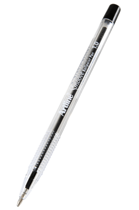 Artline Smoove Ballpoint Pen Black - Pack of 12 AO182101