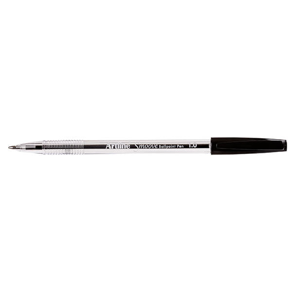 Artline Smoove Ballpoint Pen Black - Pack of 12 AO182101