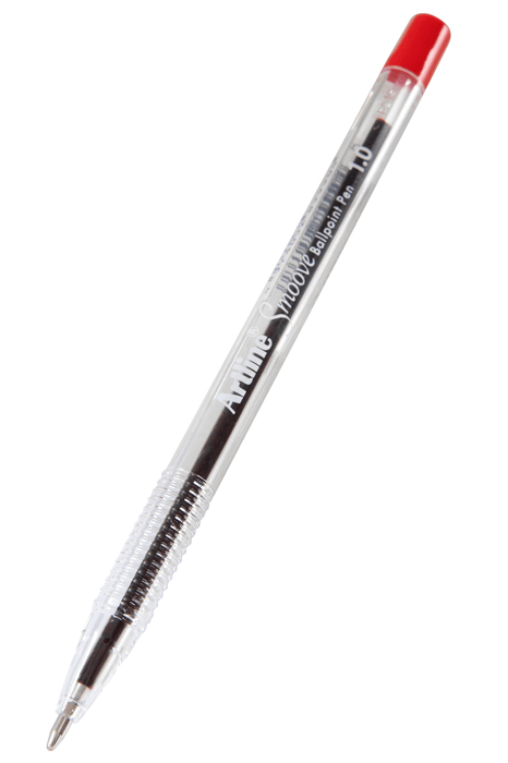 Artline Smoove Ballpoint Pen Red - Pack of 12 AO182102