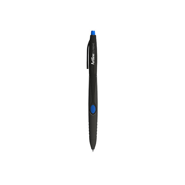 Artline Supreme Antimicrobial Retractable Pen, 1.0mm, Blue, Pack of 12 AO181203