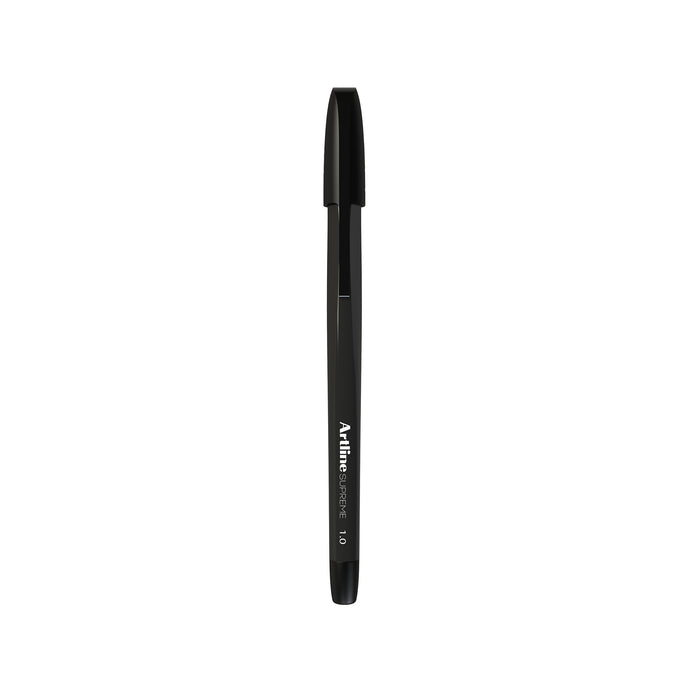 Artline Supreme Ballpoint Pen Black x 12's pack AO181001