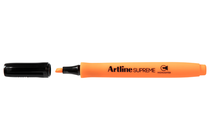 Artline Supreme Highlighter, Orange, 12's pack AO161005