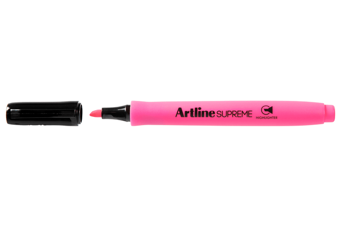 Artline Supreme Highlighter, Pink, 12's pack AO161009