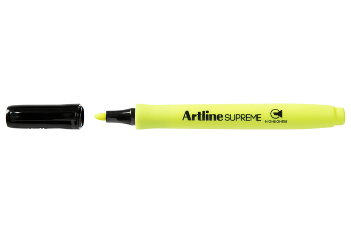 Artline Supreme Highlighter, Yellow, 12's pack AO161007