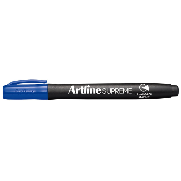 Artline Supreme Permanent Marker Blue 12's Pack AO107103