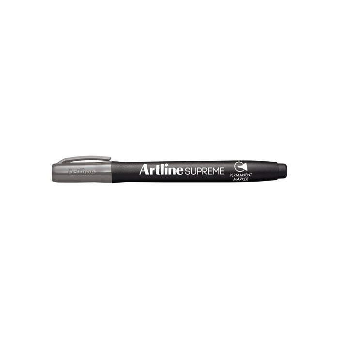 Artline Supreme Permanent Marker Grey 12's Pack AO107111