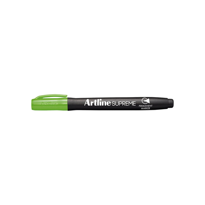 Artline Supreme Permanent Marker Lime Green 12's Pack AO107114