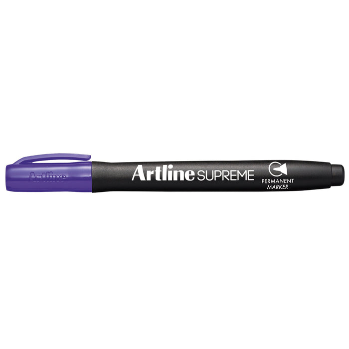 Artline Supreme Permanent Marker Purple 12's Pack AO107106