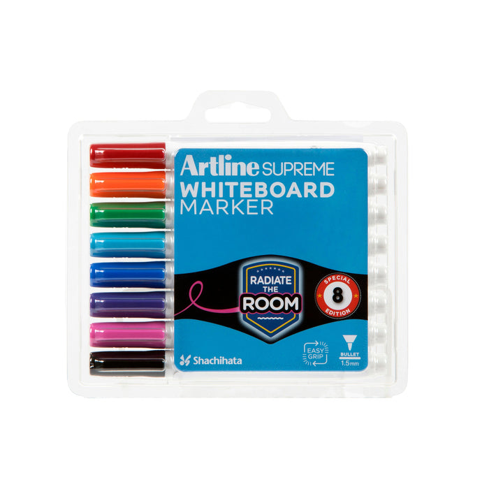 Artline Supreme Wb Mkr 8Pk Ast AO105178